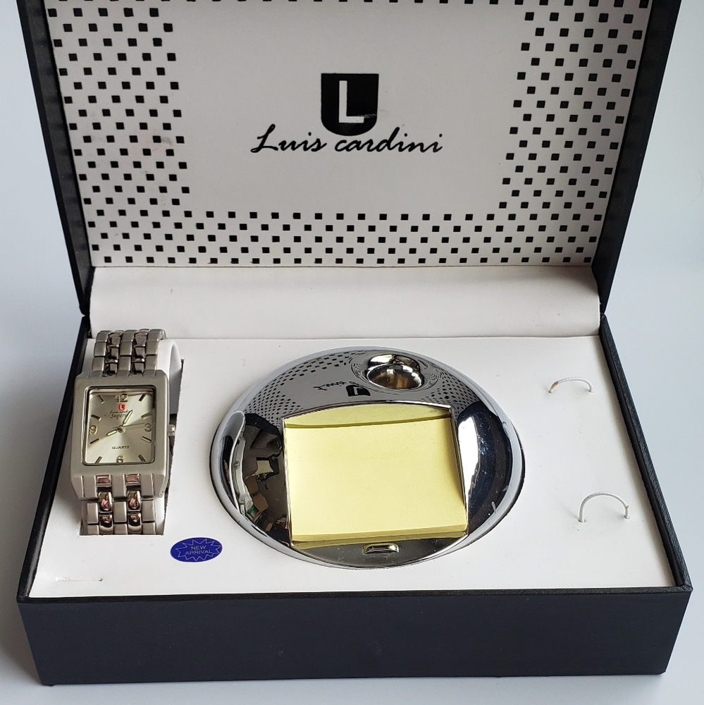Men's Luis Cardini Watch Gift Set